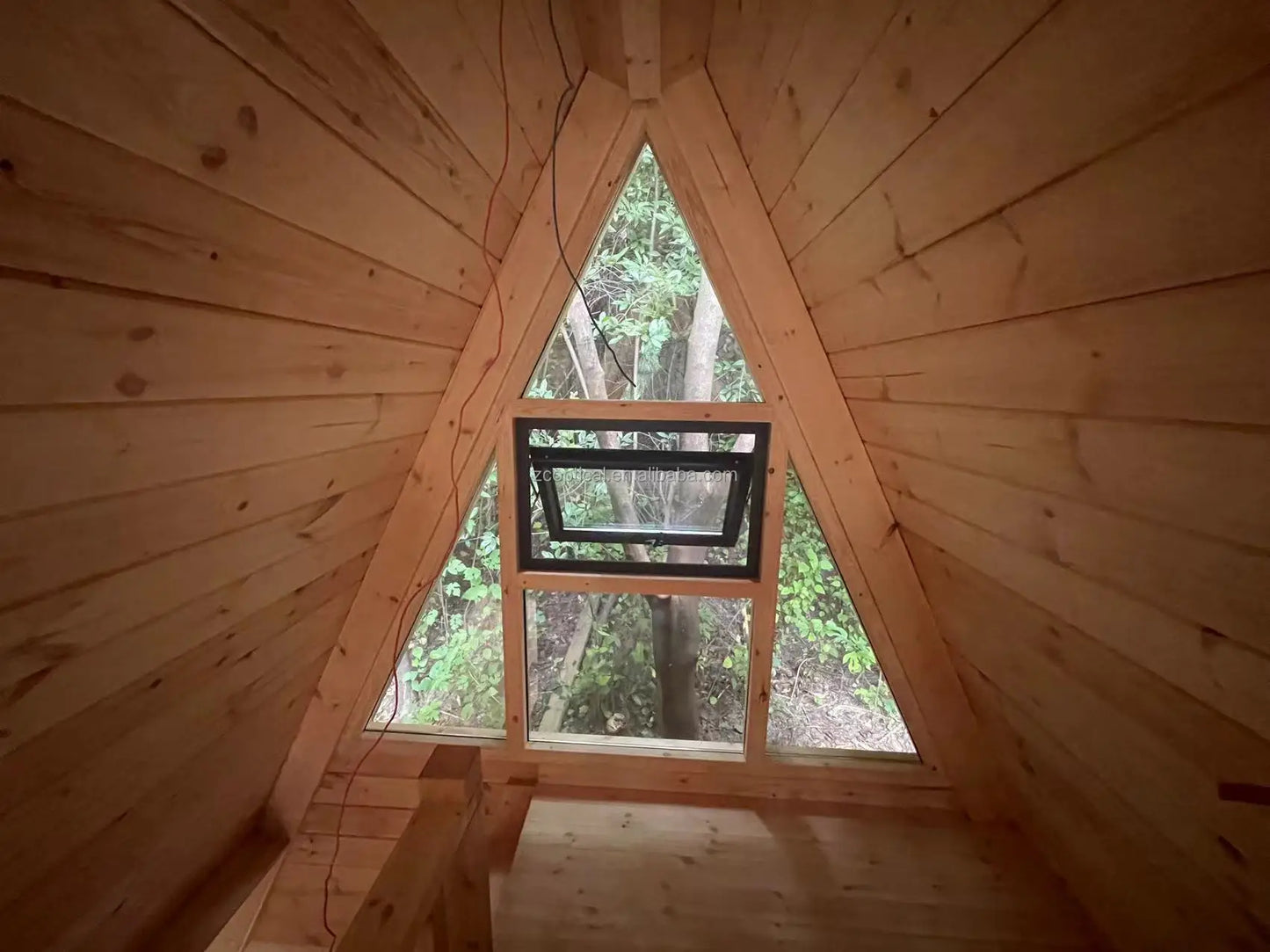 Triangle Wooden Tiny House Cabin Prefabricated
