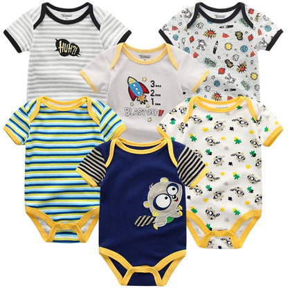 3 Pcs Baby Boy Jumpsuits, Bodysuit 100%Cotton