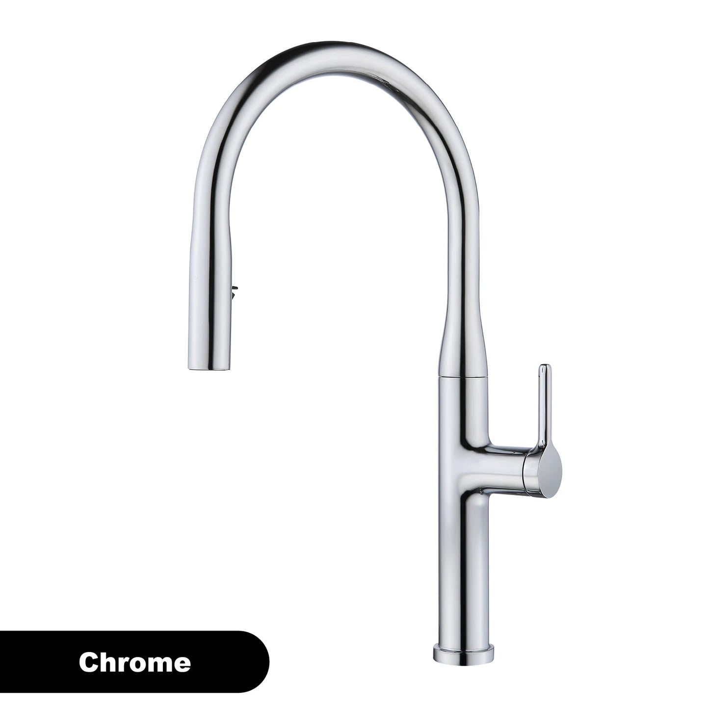 Luxury Brushed Gold Brass Pull Out Kitchen Faucet