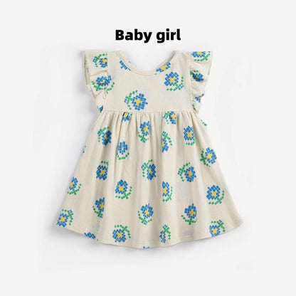 Countryside Style Baby Girl Embroidered Flower Collar