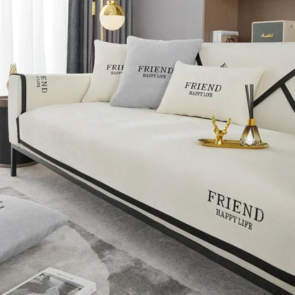 Luxury Sofa Cushion Chenille Non-slip Cover