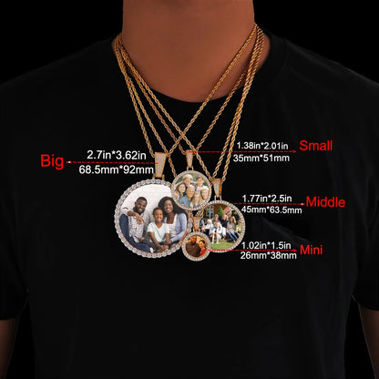 Hip Hop Jewelry Bling CZ Picture Necklace