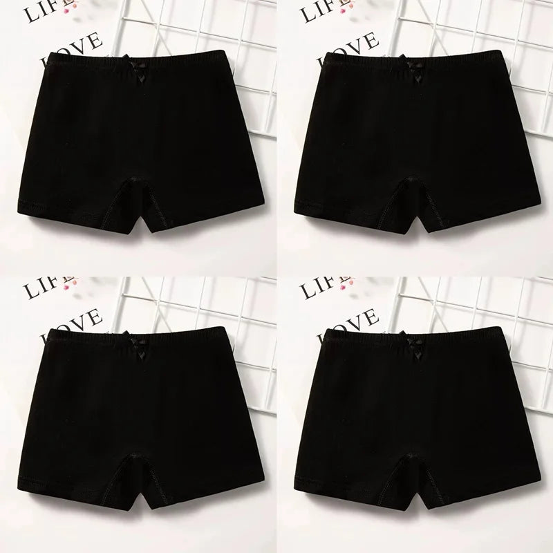 4PC Teen Girl Boxers Pure Cotton Panties