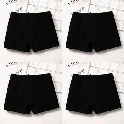 4PC Teen Girl Boxers Pure Cotton Panties