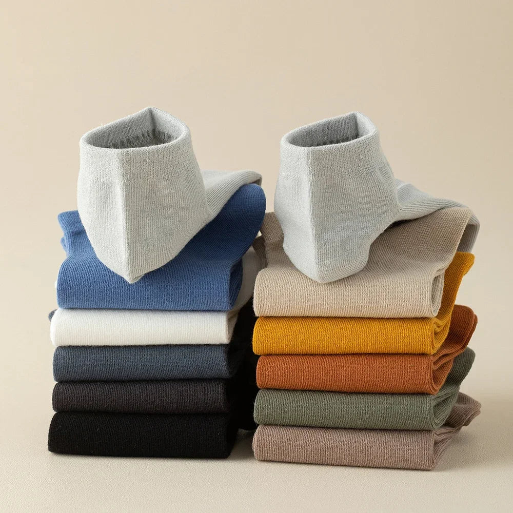 5 PairsMen Business Ankle Dress Socks