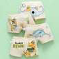 4PCS Boys Cotton Antibacterial Breathable Cartoon Underwear