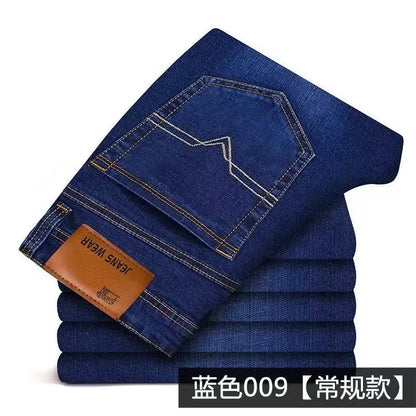Men's Jeans Micro Elastic Loose Casual Denim