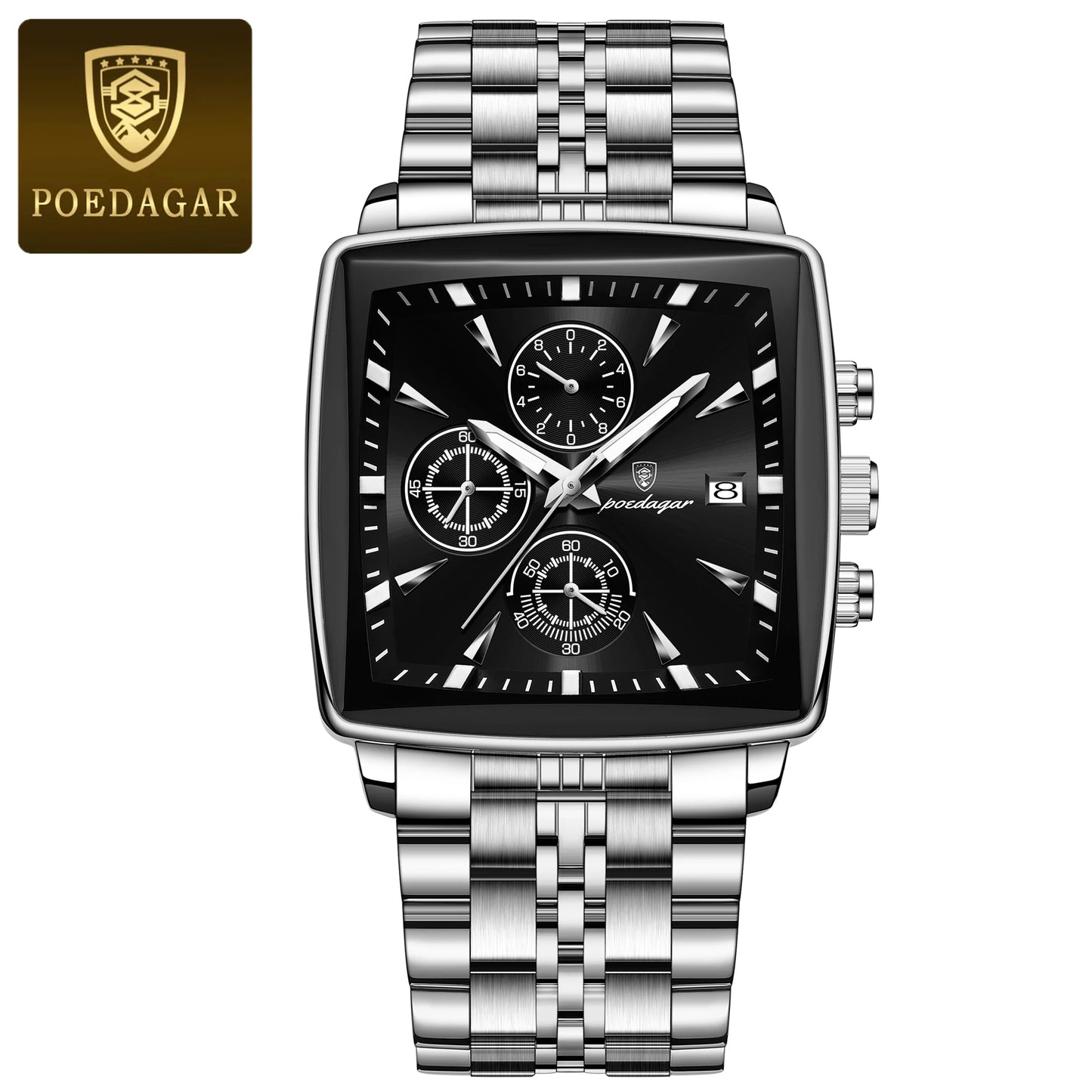 POEDAGAR Top Luxury Male Wristwatch Waterproof