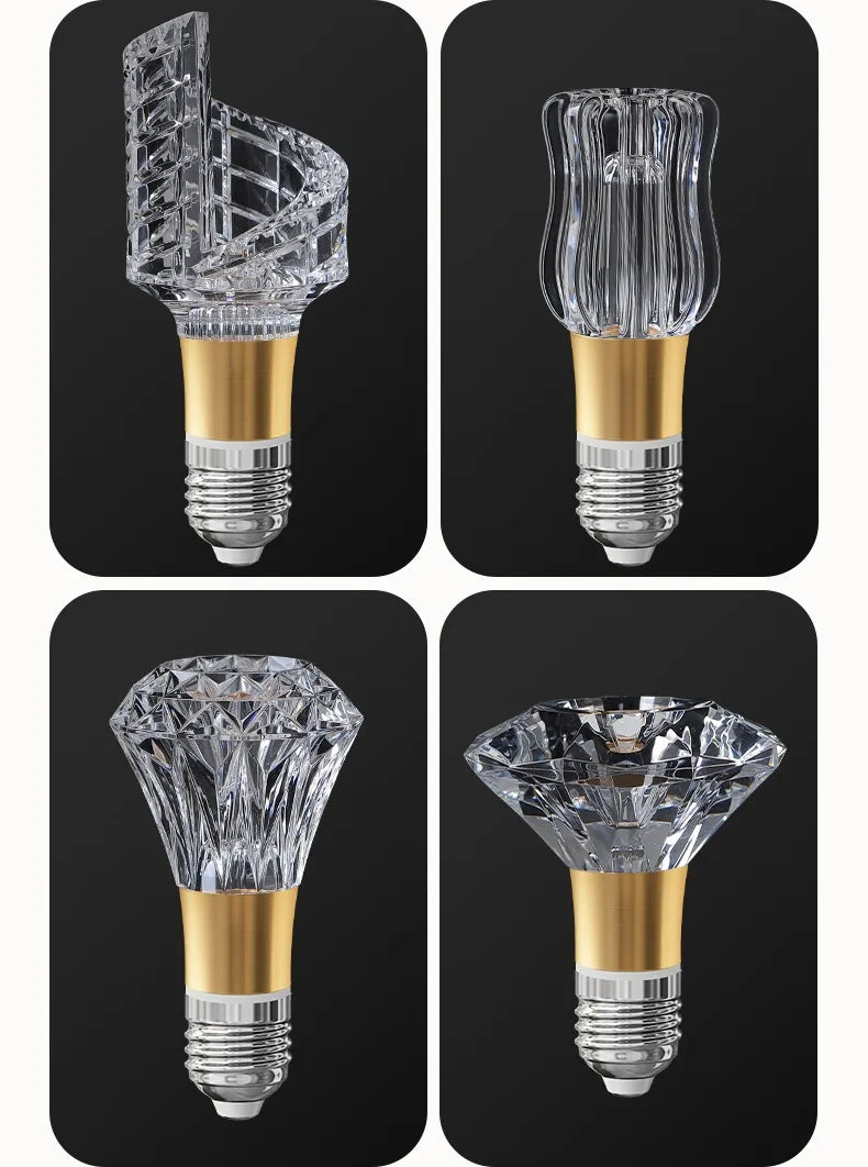 Acrylic Crystal LED Bulb Chandelier Fairy Lamp