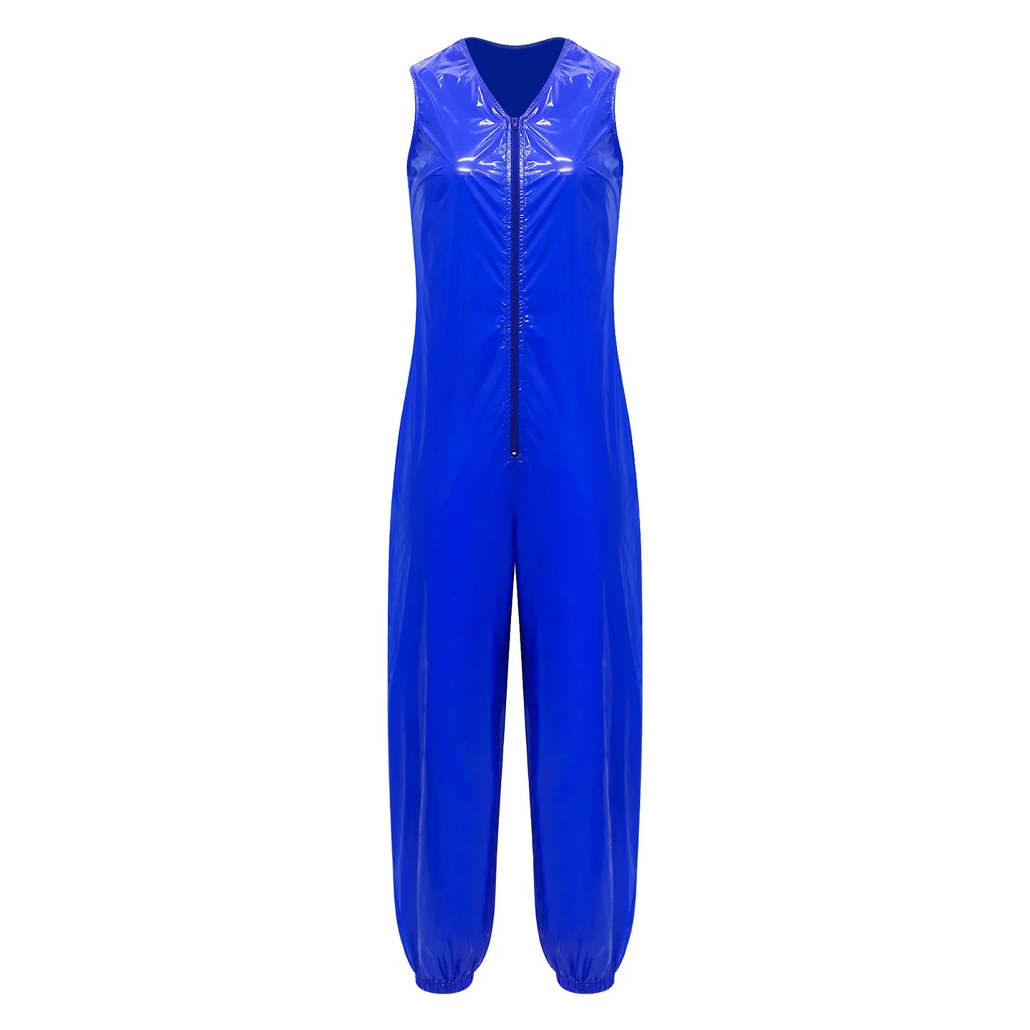 Adult Waterproof Leakproof Adaptive Jumpsuit Front Zipper Sleeveless Rompers for Special Needs Elderly Incontinence Underwear