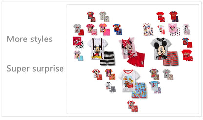 Boys Nighty Cartoon Cute Short Sleeve Pajamas