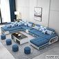 MINGDIBAO Fabric Sofa Set Furniture with USB and Stools