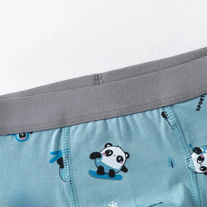 4PCS Boys Cotton Antibacterial Breathable Comfort Underwear