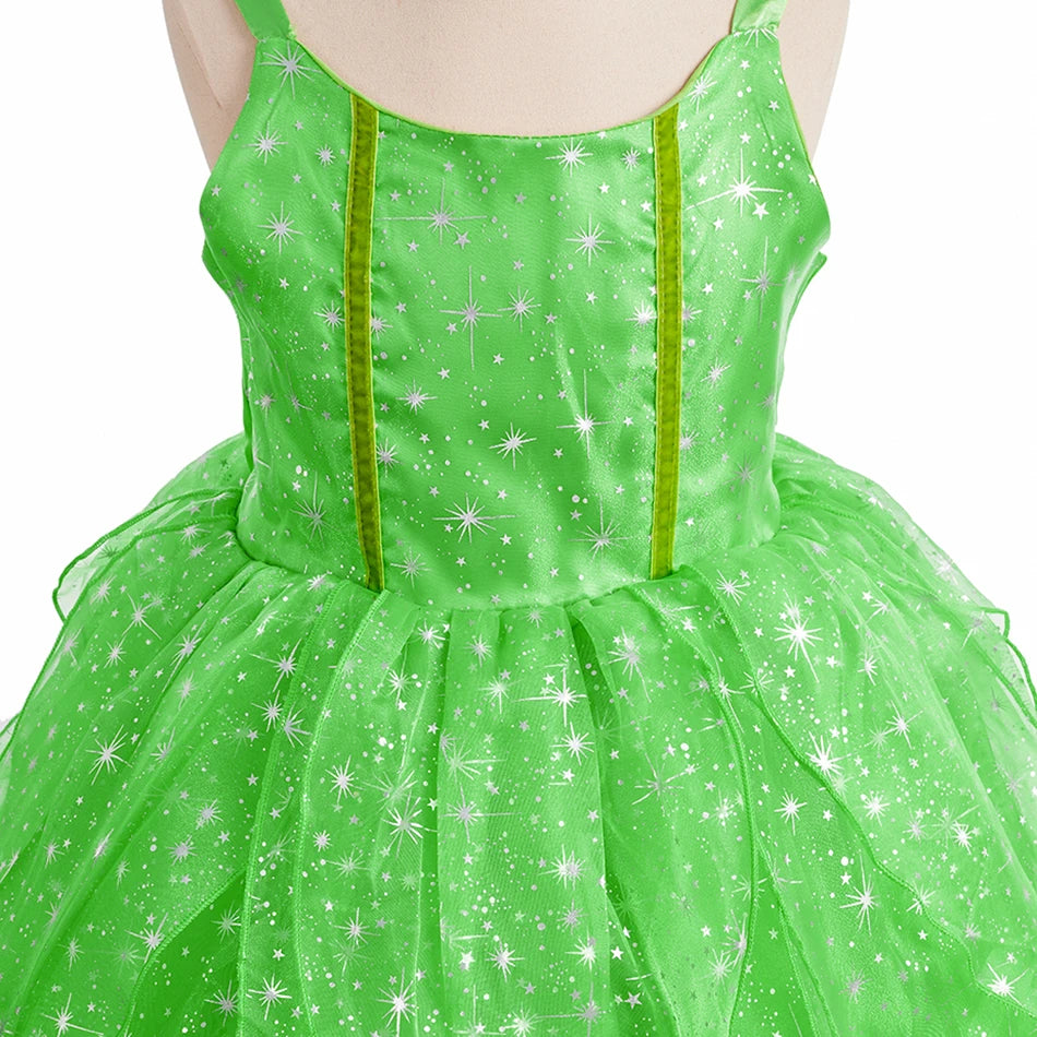 Girls Elsa Anna Dress Princess Carnival Jasmine Rapunzel