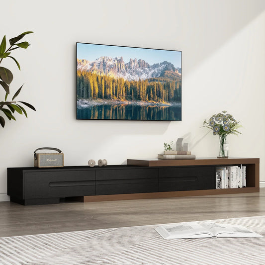 Extendable TV Stand for Up to 120"TV, Wood