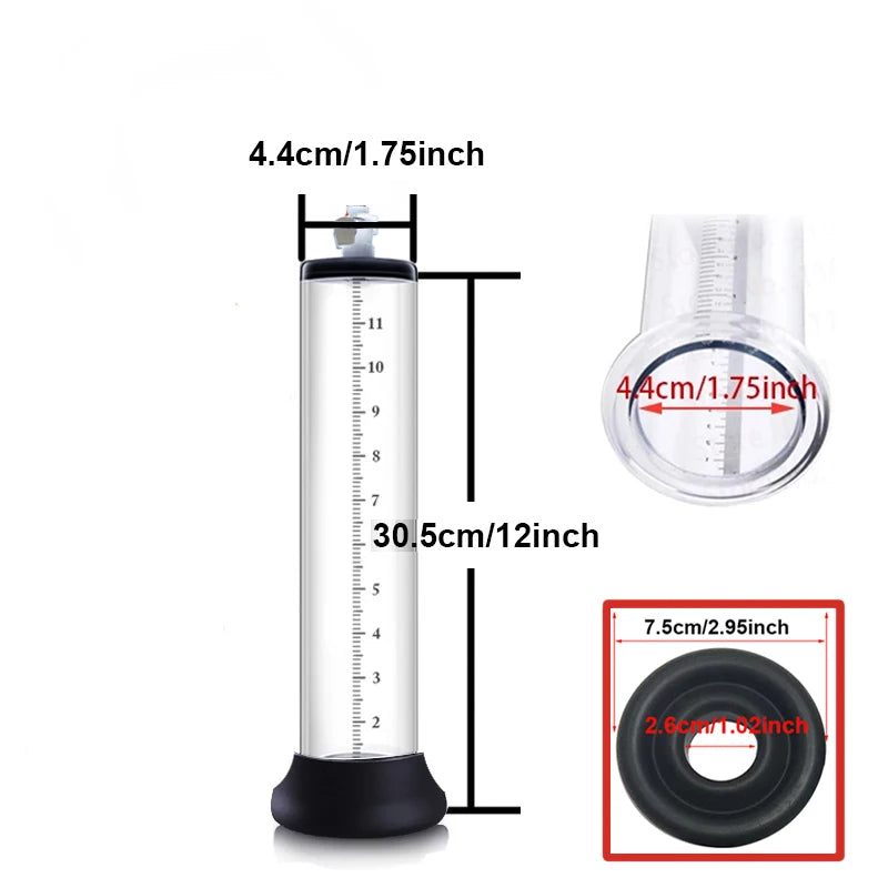 Acrylic Penis Enlarger Pump Sex Toy Men
