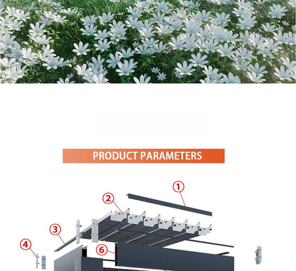 Aluminum Louvered Sunroof Pergola Roof Canopy