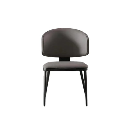 Cat scratch leather dining chair modern