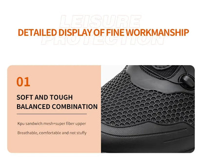 Men's Safety Work Boots Steel Toe Indestructible