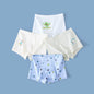 4PCS Cotton Antibacterial Boys Breathable Cartoon Underwear