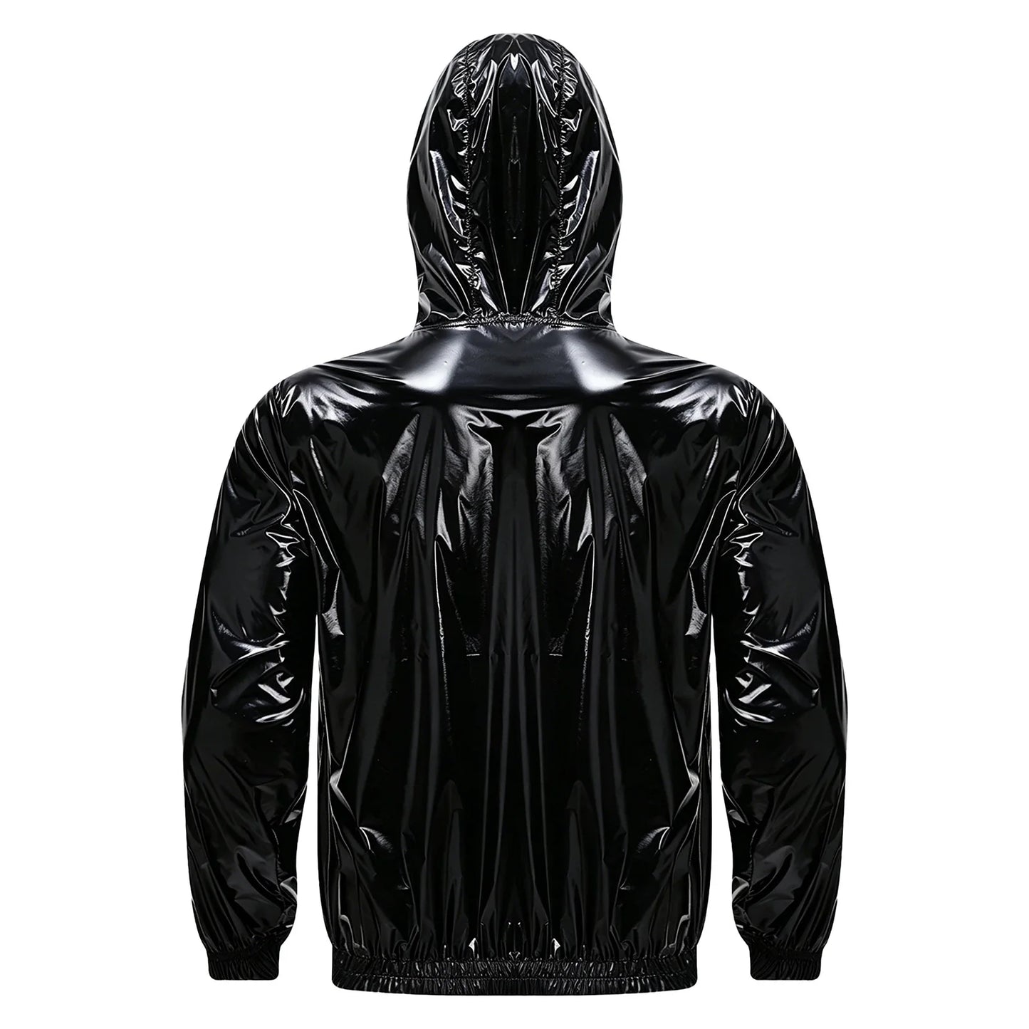 Mens Waterproof Hooded Breathable Raincoat