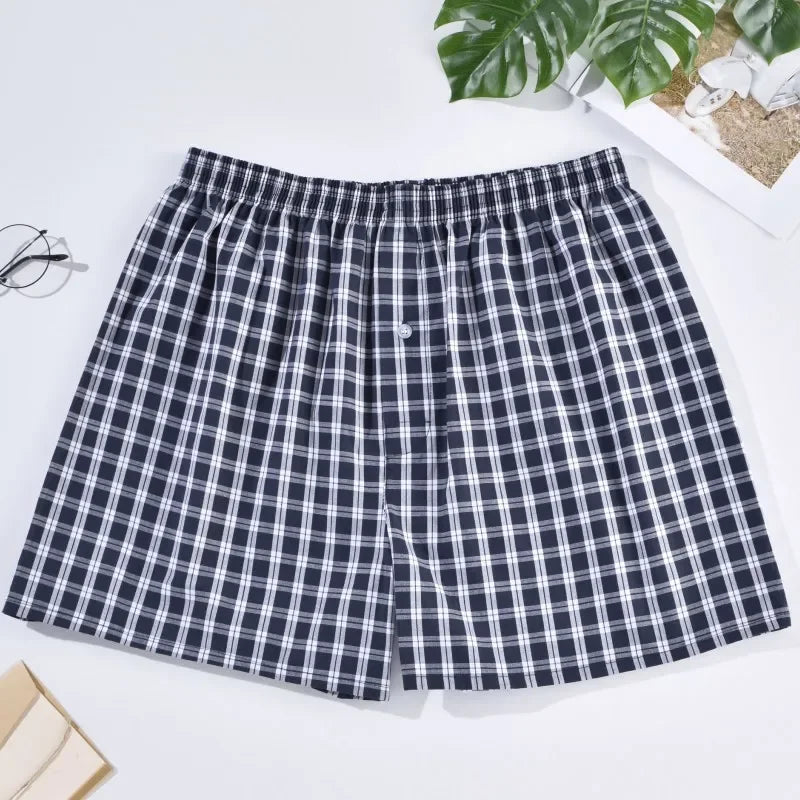 1PC 100% Cotton Men's Loose Boxer Briefs Underwear