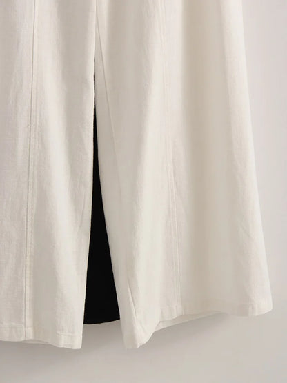Women Wide Leg Formal Straight Leg Pants