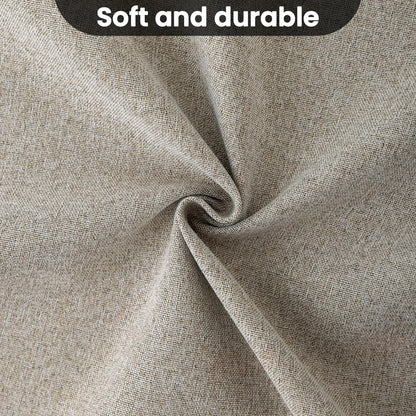 Custom Made 100% Blackout Faux Linen Curtains