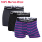 Mens Merino Boxer Briefs Soft Breathable Sports