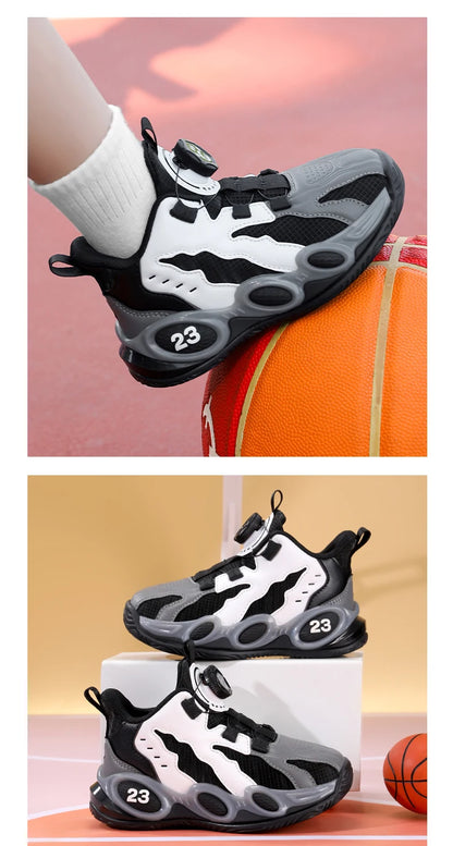 Fashion Basketball Shoes High-top PU Leather
