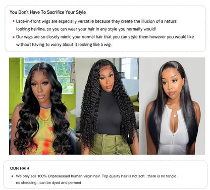 Body Wave Orange Ginger Lace Front Wigs