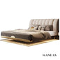 MINGDIBAO Modern Genuine Leather Suspended Bed