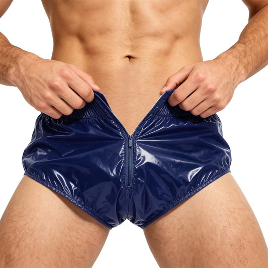 Mens Waterproof Diaper Cover Front Zipper Briefs