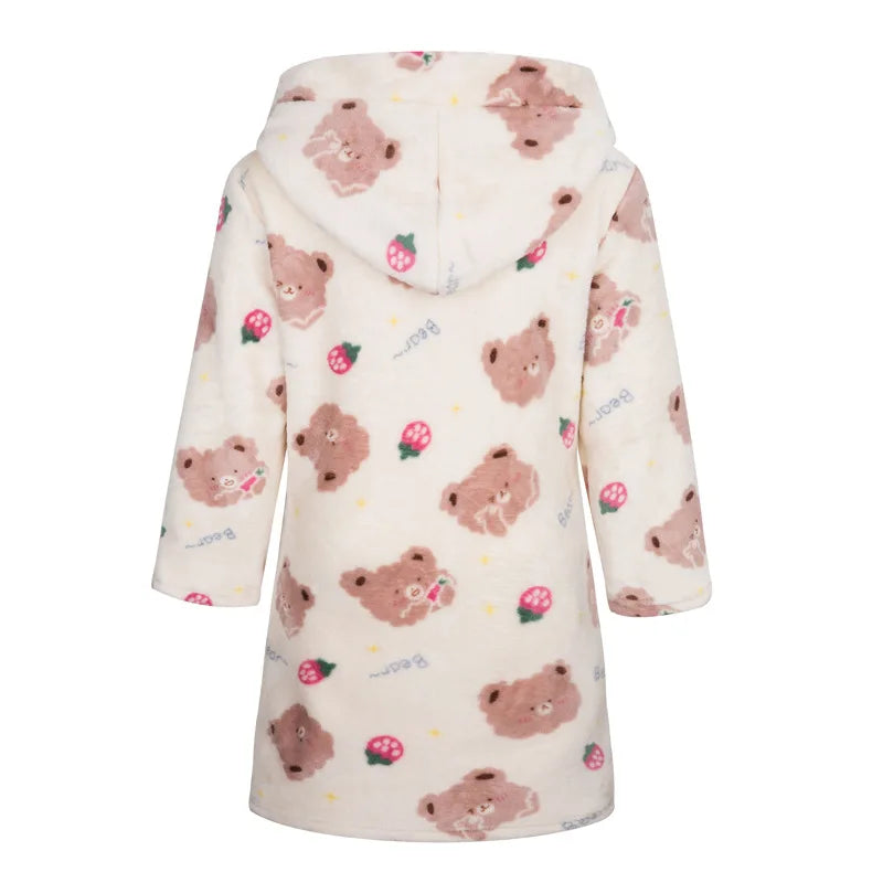 Boys/Girls Winter Colorful Bathrobe Sleepwear Loungewear
