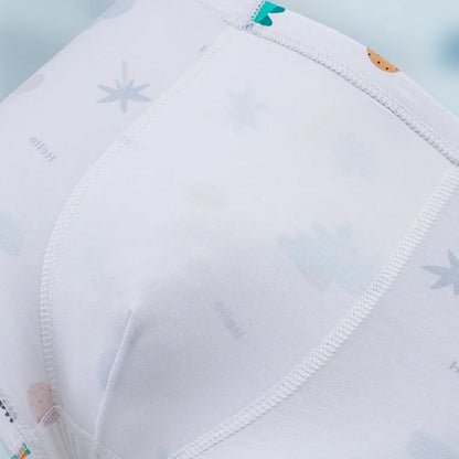 4PCS Teen Boys Breathable Soft Antibacterial Underwear