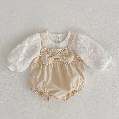 Infant Baby Girls Sleeveless Knit Rompers