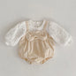 Infant Baby Girls Sleeveless Knit Rompers