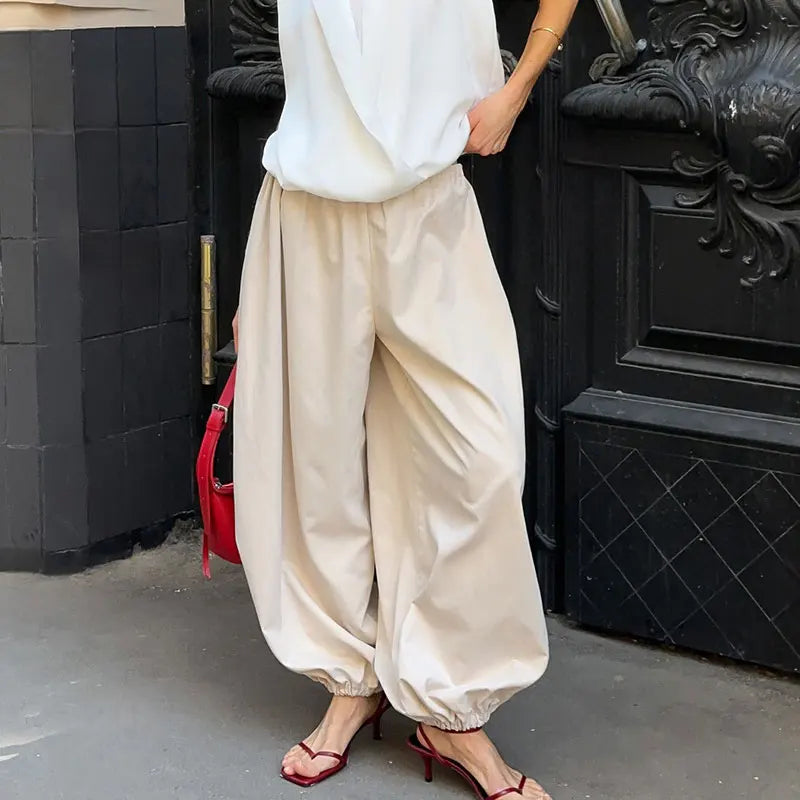 Women Casual High Waist Long Pants