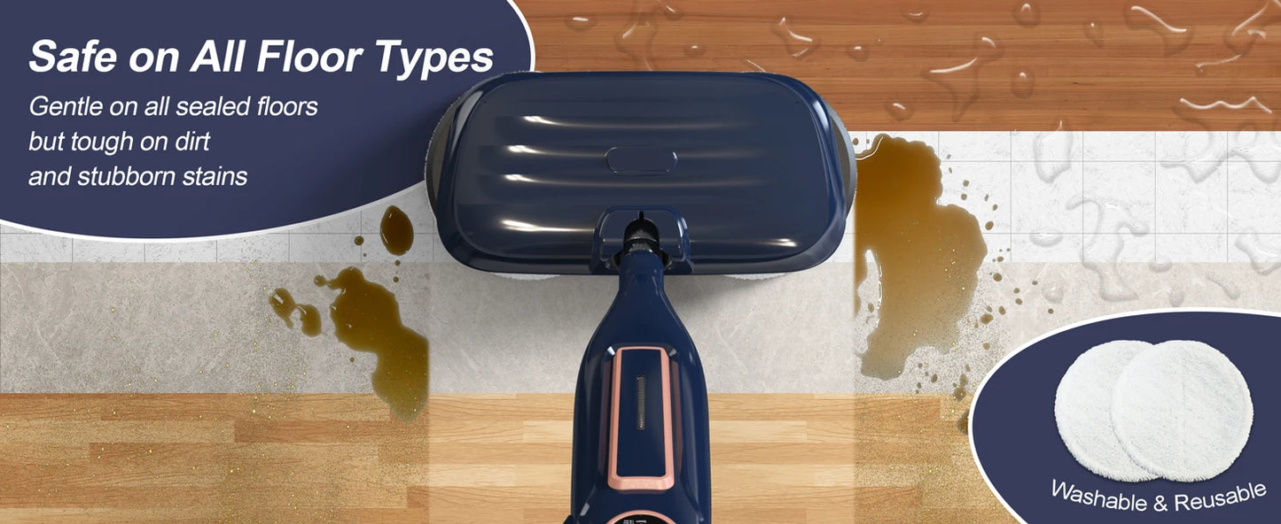 Steam Mop Cleaner with Rotating Mop Pad