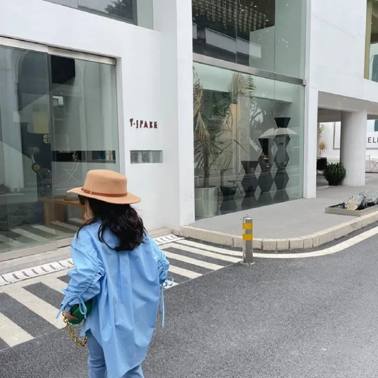 Kids' Lightweight Trendy Loose Irregular Design Shirt