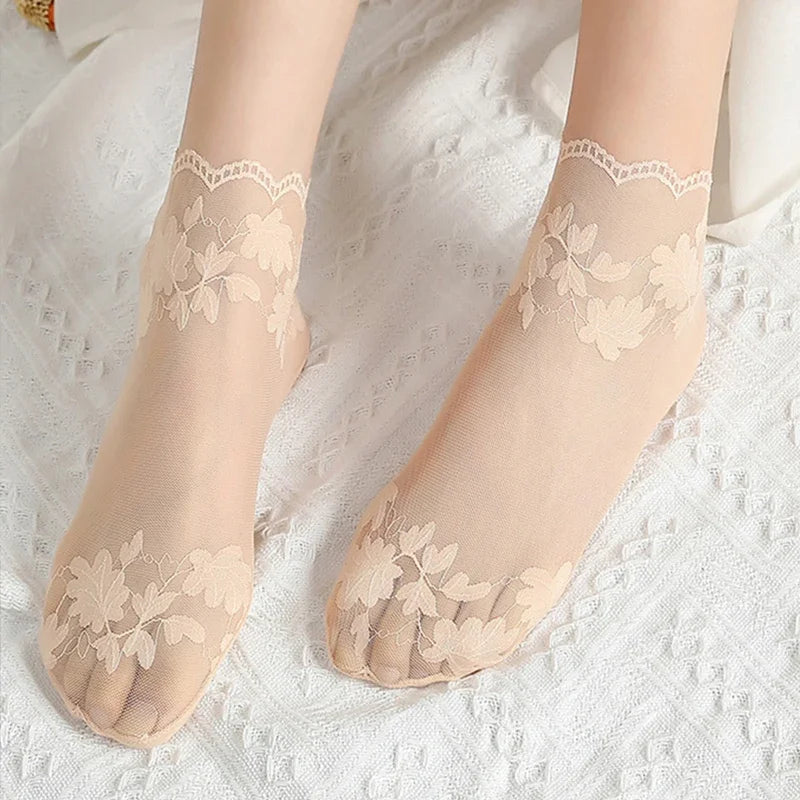 Women's Lace  Ankle Cut Sock