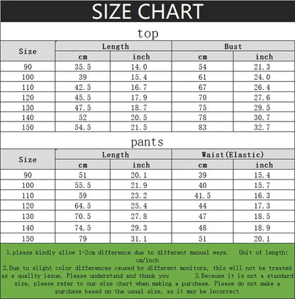 Long Sleeve Pajamas Sets for Girls Casual