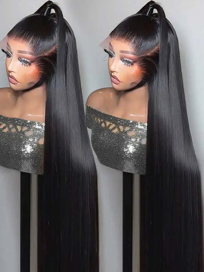 Straight Lace Front Human Hair Brazilian Wigs