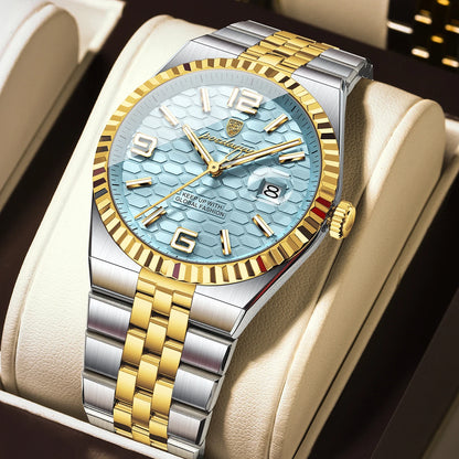 POEDAGAR High Quality Men Waterproof Luminous  Watch