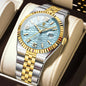 POEDAGAR High Quality Men Waterproof Luminous  Watch
