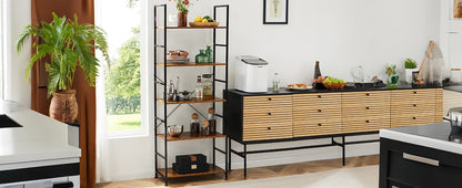 5 Tier Modern Book Case Storage Organizer