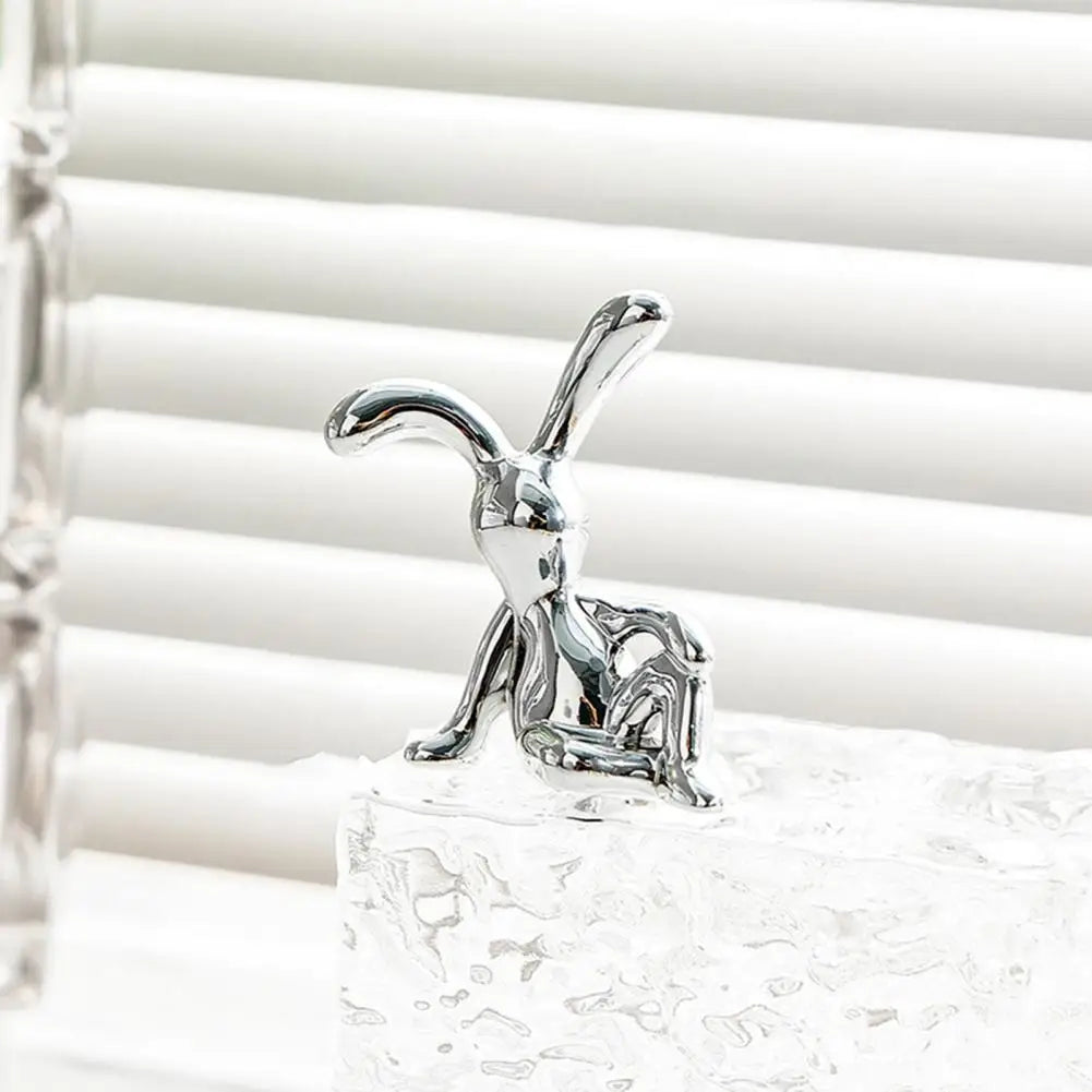 Adorable Long Ear Bunny Figurines Models