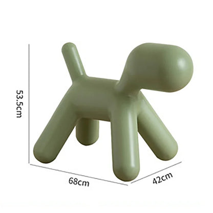 Plastic Children's Chair Cute Cartoon Dog Animal