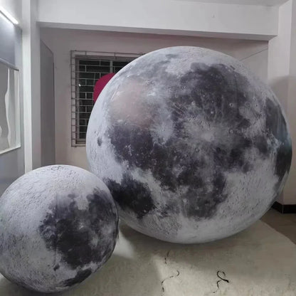 LED Giant Inflatable Moon PVC Sealed Planet