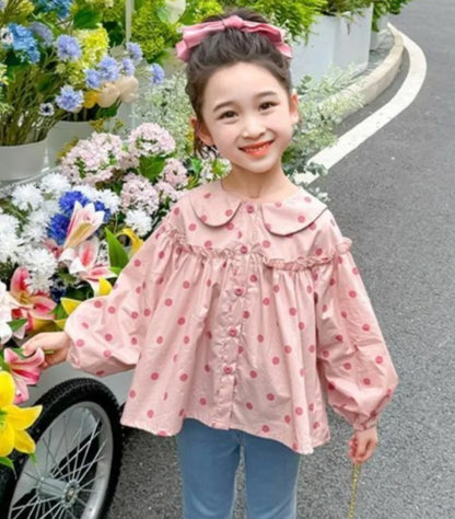 Long Sleeve Blouse with Bow Tie Trendy